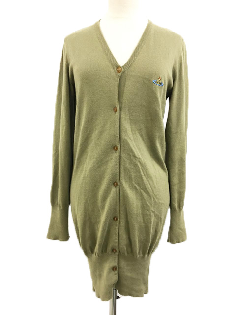 ヴィヴィアンウエストウッド☆レッドレーベル カーディガン モスグリーン ヴィヴィアンウエストウッドレッドレーベル Vivienne Westwood