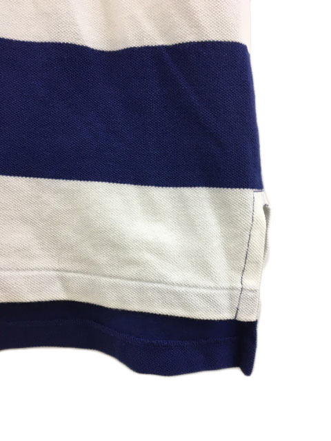 Polo Ralph Lauren 半袖ロングドレス 水色×白ボーダー S POLO