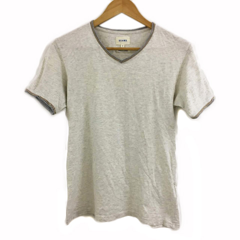 ビームス Beams Tシャツ カットソー プルオーバー Vネック 半袖 S グレー ベージュ メンズ 173 ベクトルパーク ビームス Beams Tシャツ カットソー プルオーバー Vネック 半袖 S グレー ベージュ メンズ 173 ベクトルパーク