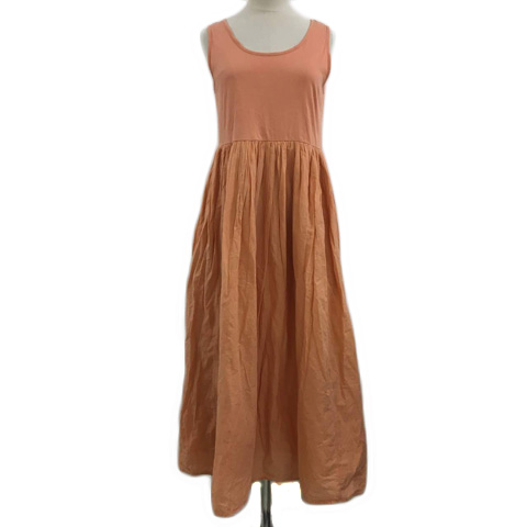 ケイビーエフ Kbf アーバンリサーチ ワンピース フレア ロング ノースリーブ One オレンジ サーモンピンク レディース 173 ベクトルパーク