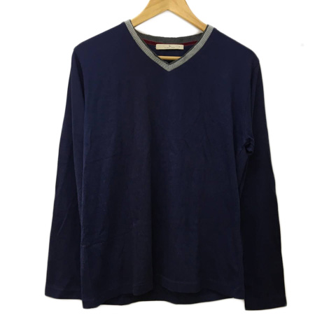 グローバルワーク Global Work カットソー Tシャツ プルオーバー Vネック 長袖 M 紺 グレー ネイビー メンズ 173 ベクトルパーク グローバルワーク Global Work カットソー Tシャツ プルオーバー Vネック 長袖 M 紺 グレー ネイビー メンズ 173 ベクトルパーク