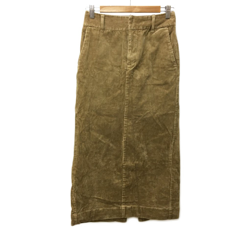 グローバルワーク Global Work スカート タイト ロング コーデュロイ M 茶 ブラウン レディース 173 ベクトルパーク