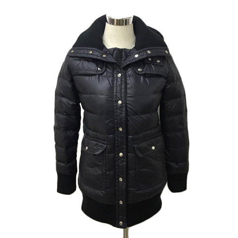 ナチュラルビューティーベーシック Natural Beauty Basic ダウン ジャケット コート フード付き ナイロン M 黒 ブラック レディース 173 ベクトルパーク