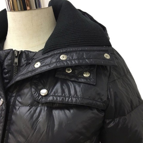 ナチュラルビューティーベーシック Natural Beauty Basic ダウン ジャケット コート フード付き ナイロン M 黒 ブラック レディース 173 ベクトルパーク