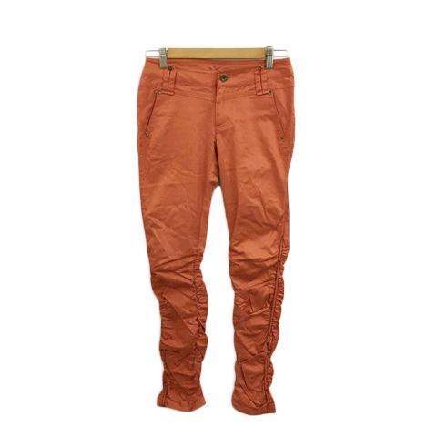 カリテ Qualite パンツ スキニー ロング シャーリング 無地 0 茶 赤 ブラウン レッド レディース 173 ベクトルパーク