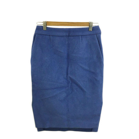 バナーバレット Banner Barrett スカート タイト 膝丈 ウール 36 青 ブルー レディース 173 ベクトルパーク