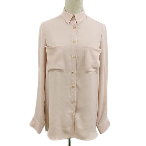 ローズバッド Rose Bud シャツ ブラウス スタンダード 無地 長袖 F ピンク ベージュ レディース 173 ベクトルパーク