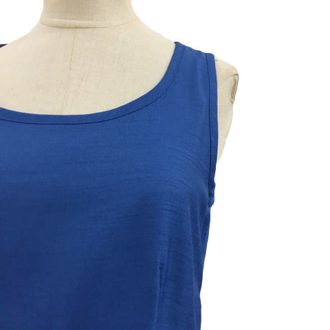 ロペピクニック Rope Picnic ワンピース Iライン ミニ フリル ノースリーブ 38 青 ブルー レディース 173 ベクトルパーク