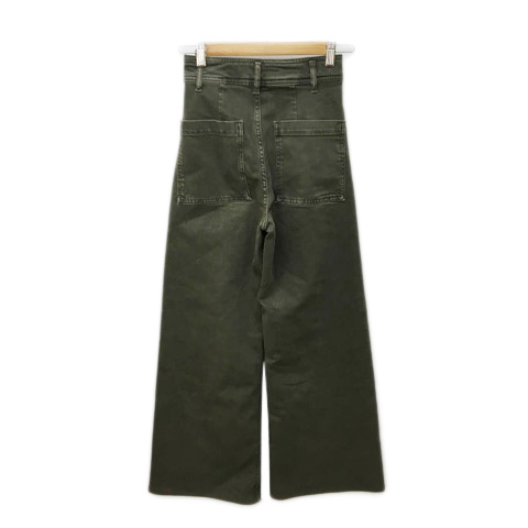 ザラ Zara パンツ デニム ジーンズ ワイド ロング Usa 0 緑 グレー グリーン レディース 173 ベクトルパーク