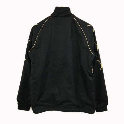 PUMA ジップアップジャケット 黒/金