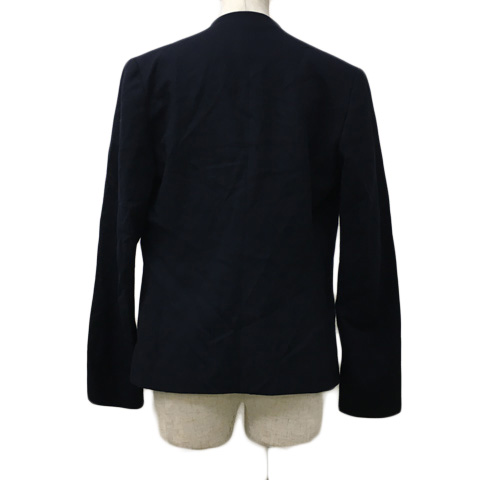 theory luxe ノーカラージャケット 038 ネイビー theory luxe ノーカラージャケット 038 ネイビー