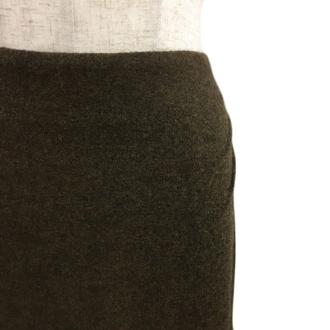 ピノーレ PINORE スカート フレア ロング ニット ウール メランジ 42  