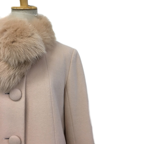 デビュー ド フィオレ Debut de Fiore コート ノーカラー ミドル 無地  