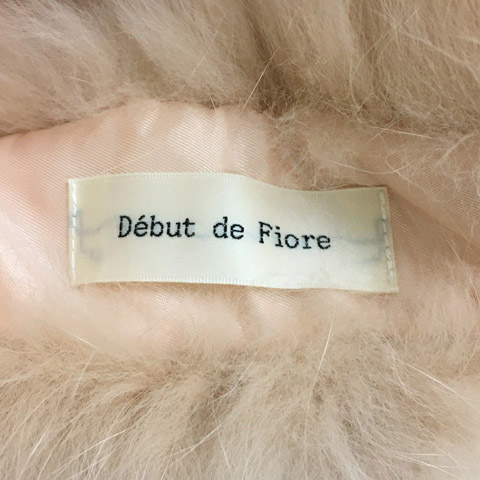 デビュー ド フィオレ Debut de Fiore コート ノーカラー ミドル 無地  