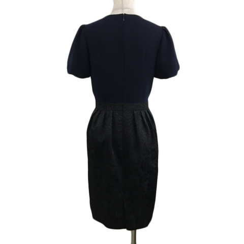 定価 3.5万 エストネーション ネイビー ワンピース フォーマル エストネーションネイビー濃紺ワンピースフォーマル36