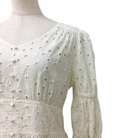 rienda 女神ワンピース　アイボリー rienda | クロスBELTギャザーフレアOP (ワンピース(ミニ