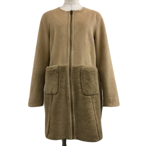 週末限定値下！希少美品hykeリバーシブル ファーコート ネイビー 美品☆HYKE☆新木優子さん着用☆リバーシブルファーコート☆ネイビー