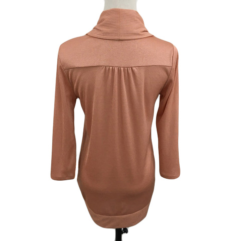 グローブ ニットカーディガン ショールカラー 前開き リボンベルト付き L 緑