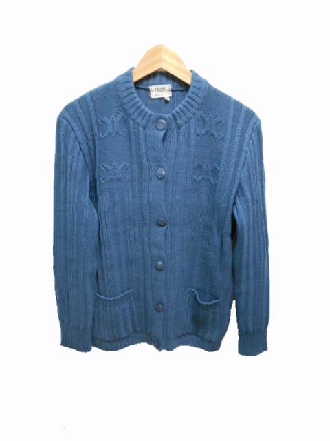 セリーヌ CELINE 国内 ヴィンテージ ニットカーディガン 44 イタリア製  