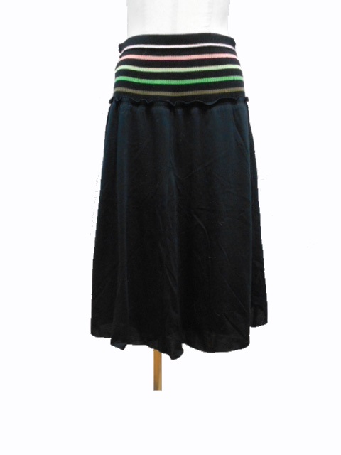 ソニア ソニアリキエル SONIA SONIA RYKIEL スカート ボーダーリブ 40  