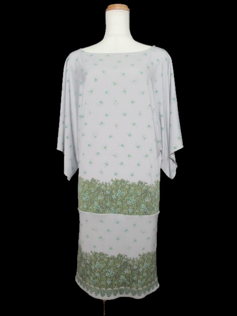 ポール ジョー シスター Paul Joe Sister ワンピース ひざ丈 ワイドスリーブ てんとう虫柄 1 グレー ルック Ft レディース 176 ベクトルパーク