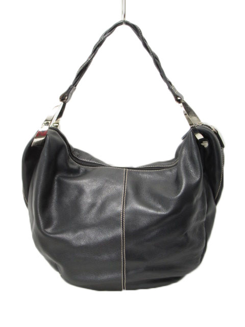 ルナボルサ Luna Borsa バッグ ワンショルダー レザー メタル 黒 