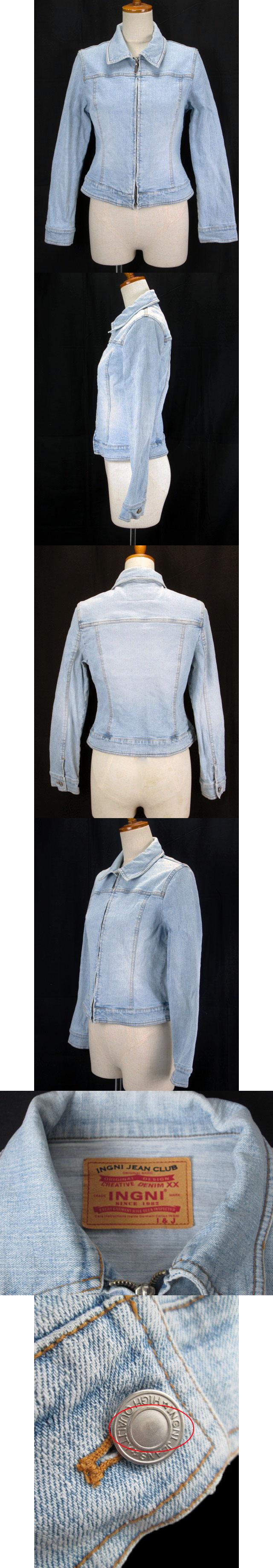 イング Ingni ジャケット デニム 青 中古 ジップアップ M 後払い手数料無料 イング Ingni ジャケット デニム 青 中古 ジップアップ M 後払い手数料無料