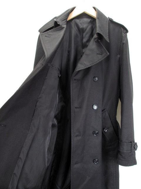 コムサイズム Comme Ca Ism コート トレンチ ダブル ベルト Xl 黒 メンズ 176 ベクトルパーク