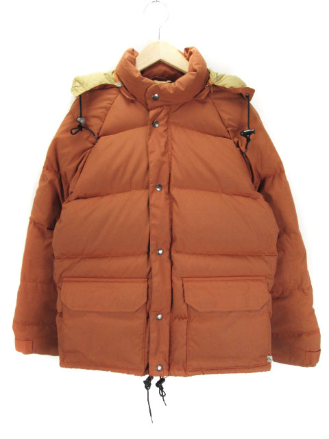 ウッズ WOODS カナダ製 ジャケット ダックダウン フード S ブラウン 