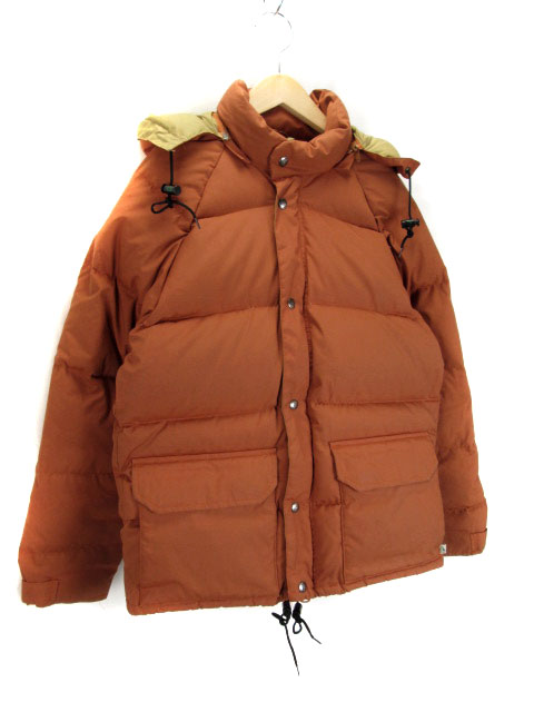 ウッズ WOODS カナダ製 ジャケット ダックダウン フード S ブラウン 