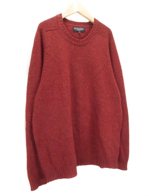 ブルックスブラザーズ Brooks Brothers セーター ニット クルーネック ウール L 赤 メンズ 176 ベクトルパーク