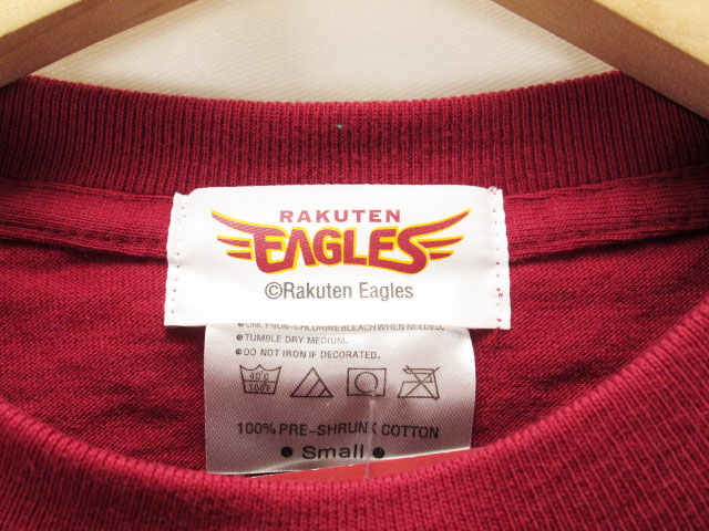 未使用品 楽天イーグルス Tシャツ 底力 S 赤 メンズ レディース ユニセックス 176 ベクトルパーク
