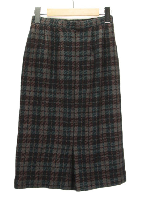 バーバリーズ Burberrys スカート チェック フレア ウール シルク 国内  