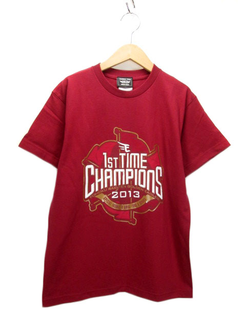 未使用品 楽天イーグルス Tシャツ 2013 初優勝 全員サイン M 赤 メンズ