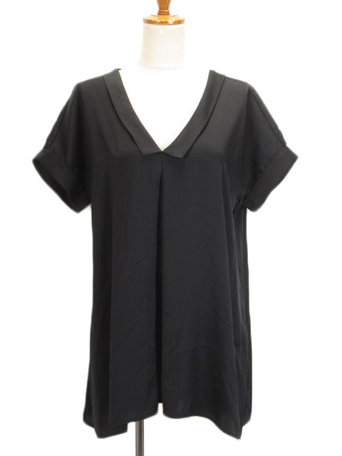ケイビーエフ Kbf アーバンリサーチ カットソー とろみブラウス 半袖 F 黒 レディース 176 ベクトルパーク