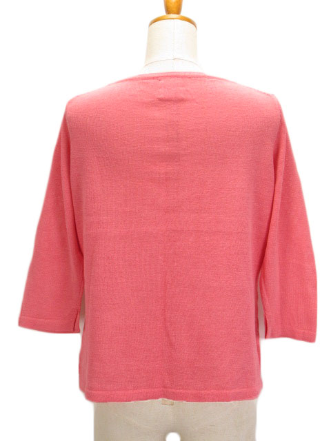 クラフトヒロ CRAFT HIRO カットソー ニット 刺繍 ビーズ フラワー 七  