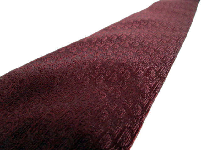 Dior ディオール　ネクタイ　赤　トロッター　ジャガード CHRISTIAN DIOR ネクタイ トロッター柄 レッド｜Yahoo!フリマ（旧