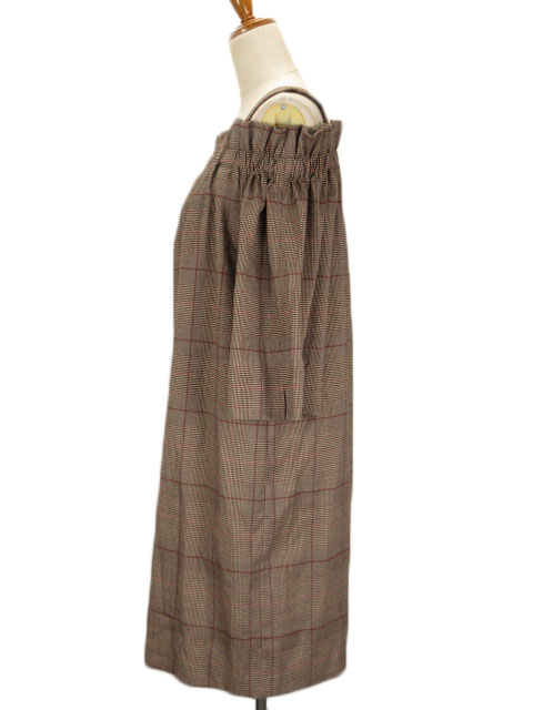 シンプリシテェ Simplicite ワンピース チェック オフショルダー ギャザー F グレー レディース 176 ベクトルパーク シンプリシテェ Simplicite ワンピース チェック オフショルダー ギャザー F グレー レディース 176 ベクトルパーク