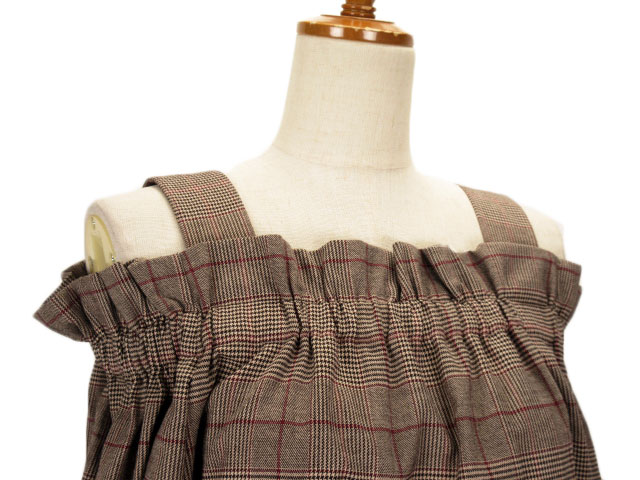 シンプリシテェ Simplicite ワンピース チェック オフショルダー ギャザー F グレー レディース 176 ベクトルパーク シンプリシテェ Simplicite ワンピース チェック オフショルダー ギャザー F グレー レディース 176 ベクトルパーク