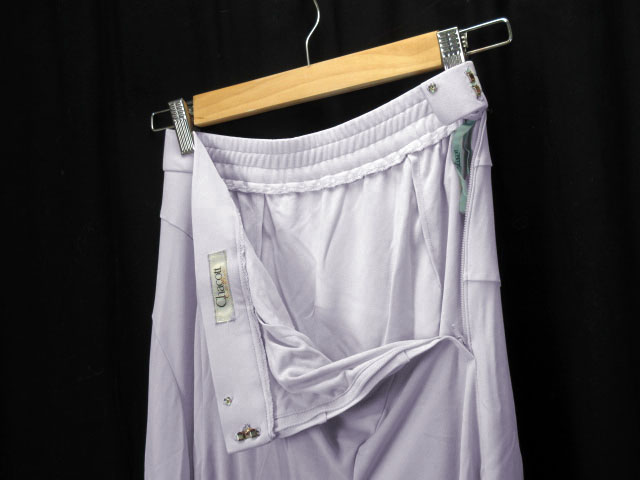 チャコット Chacott 社交ダンス スカート フレア ロング M 紫