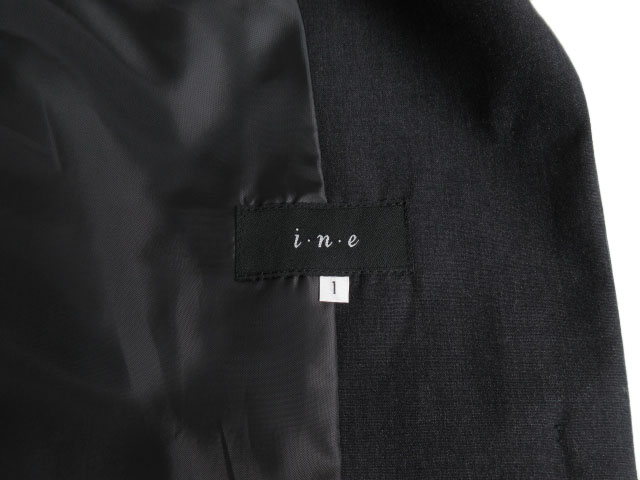 インエ i.n.e ジャケット テーラード シングル ウール 1 グレー