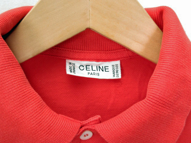 セリーヌ CELINE ヴィンテージ ポロシャツ ロゴ 刺繍 半袖 フランス製 