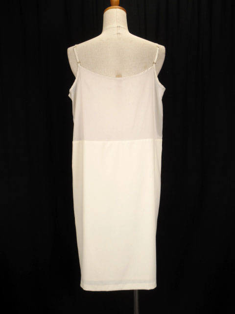 未使用品 ストラ Stola 2点セット ブラウス ワンピース キャミワンピ レース フラワー レイヤード 40 アイボリー ベージュ レディース 176 ベクトルパーク