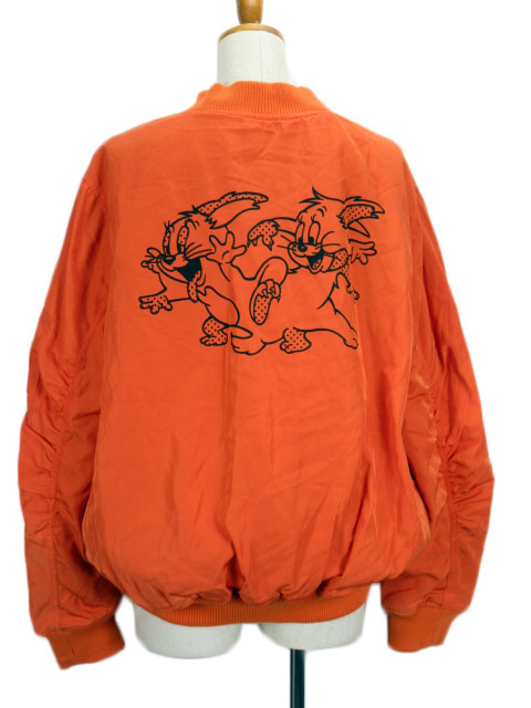 キャンディストリッパー Candy Stripper ジャケット Ma1 ミリタリー トムとジェリー 中綿 ハーネス ナイロン 1 オレンジ レディース 176 ベクトルパーク