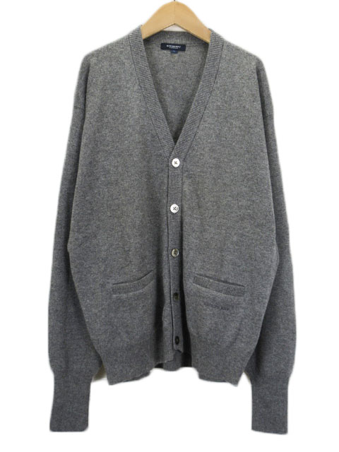 バーバリー Burberry カーディガン ニット Vネック カシミヤ L 国内正規 グレー メンズ 176 ベクトルパーク
