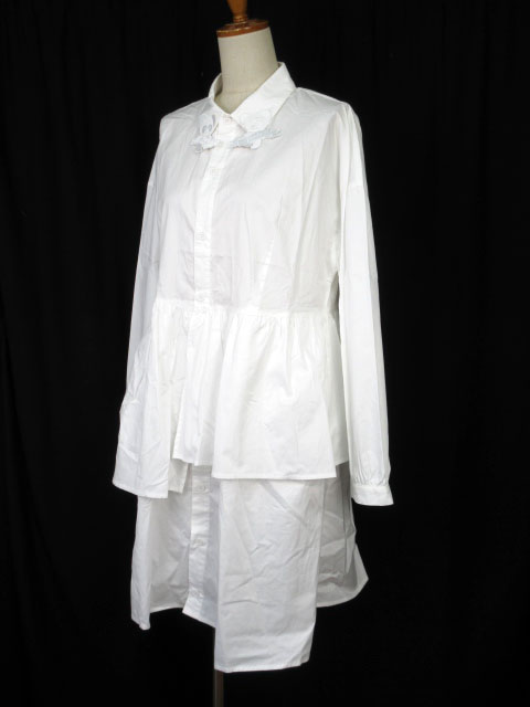 未使用品 キャンディストリッパー Candy Stripper Tiny Pepe Shirt ワンピース シャツワンピ 1 白 ホワイト レディース 176 ベクトルパーク