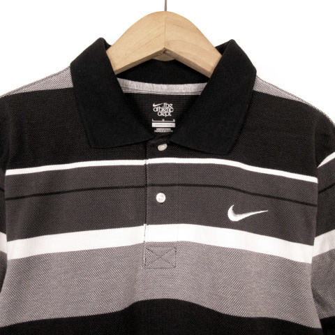 ナイキ NIKE ポロシャツ コスタストライプポロ 半袖 L 国内正規 黒