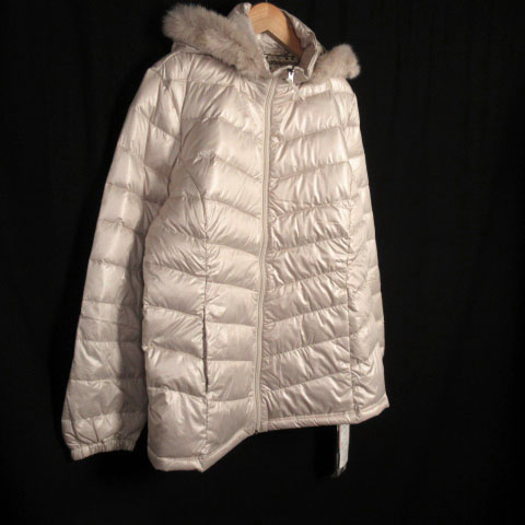 新品タグ付【RINASANTE】ダウンコート　3L ラビットファー　撥水性 p22047-0.jpg