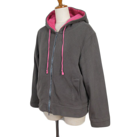 オットー Otto パーカー ジップアップ ダブルジップ フリース 3l グレー ピンク レディース 176 ベクトルパーク