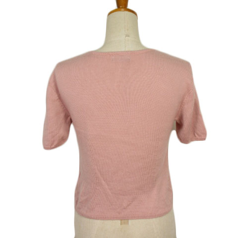 ヨシエイナバ Yoshie Inaba セーター ニット 半袖 キャメル ピンク レディース 176 ベクトルパーク